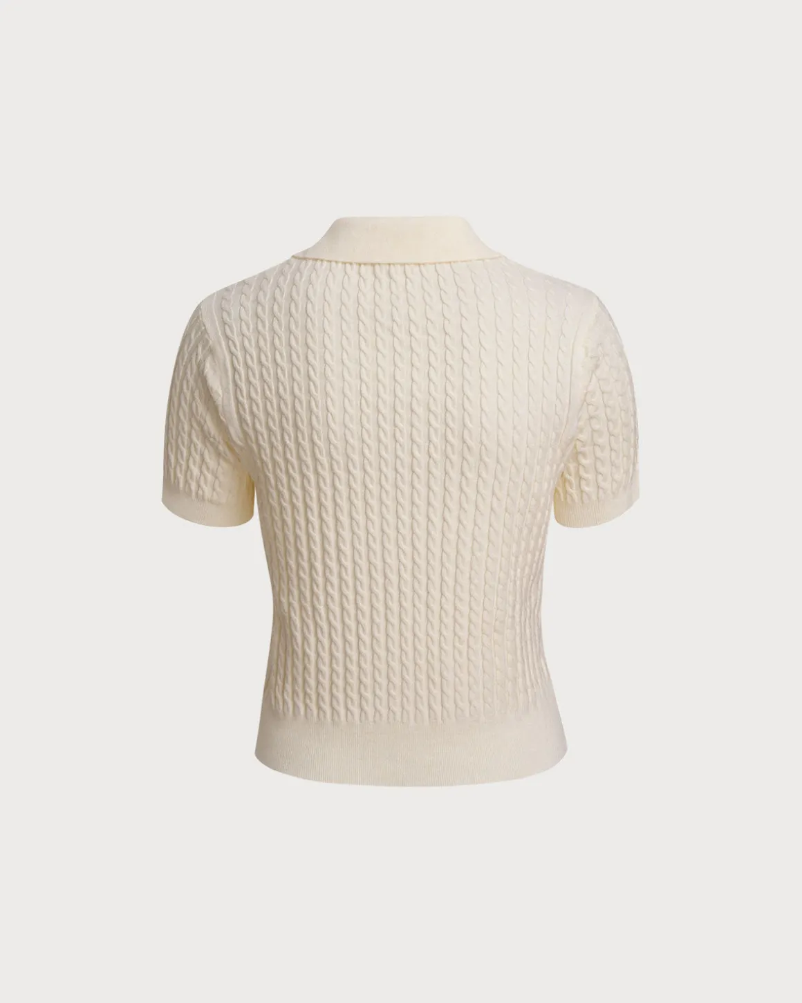 Apricot Collared Knit Tee