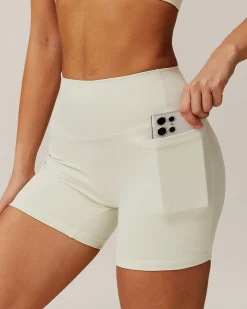 Apricot Pocket High Waisted Yoga Shorts