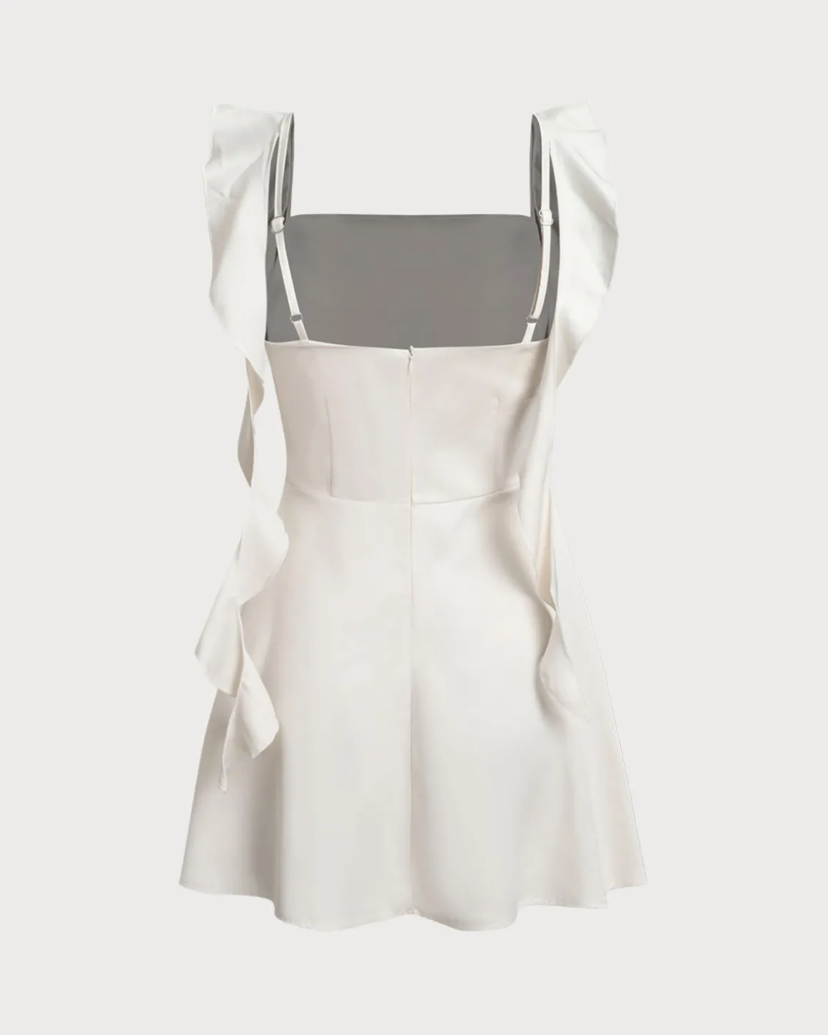 Apricot Square Neck Slip Mini Dress