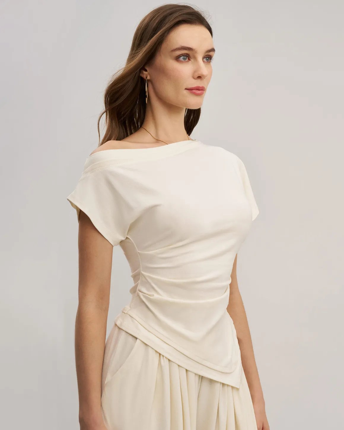 Apricot Wide Leg Pants Sets