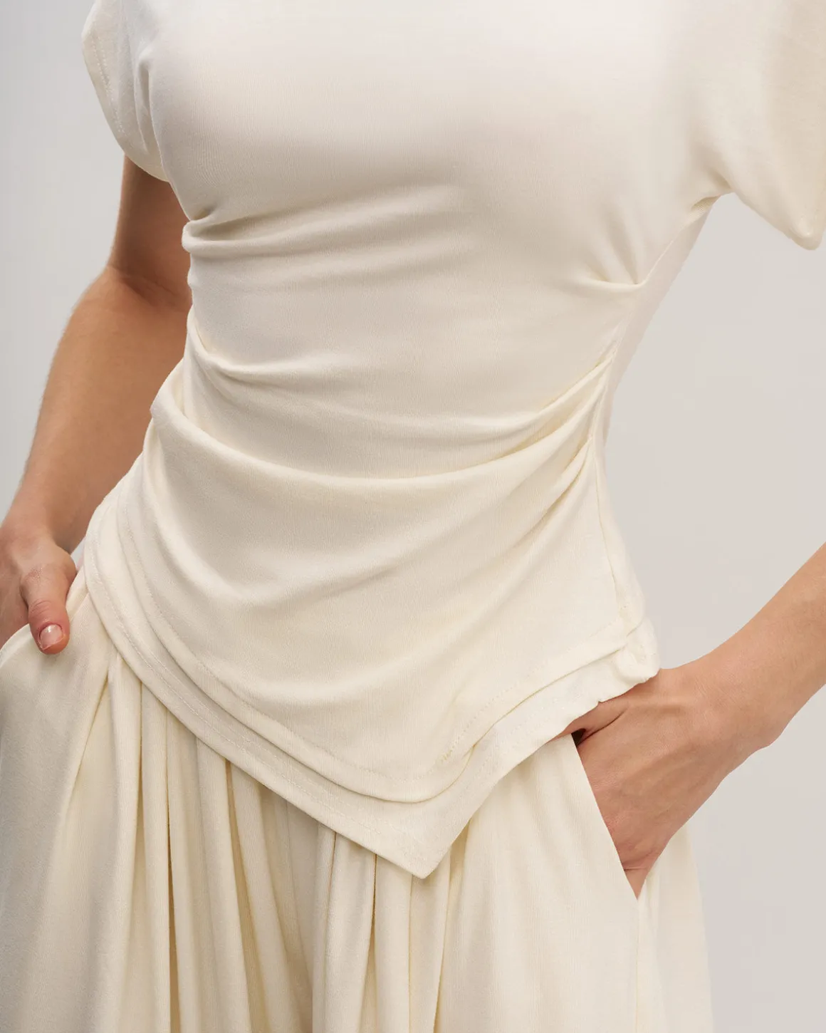 Apricot Wide Leg Pants Sets