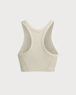 Beige I-back Yoga Tank Top