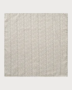 Beige Linen Square Scarf