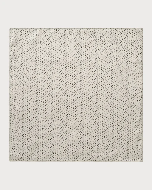 Beige Linen Square Scarf