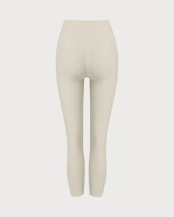 Beige Quick-drying High Waisted Yoga Leggings