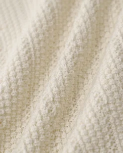 Beige U Neck Textured Cardigan