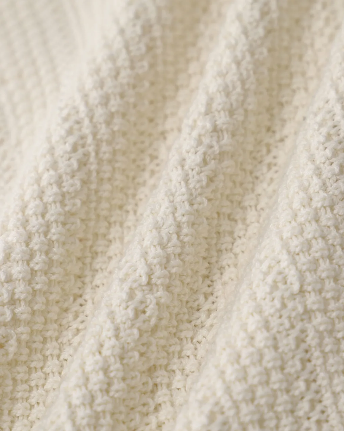 Beige U Neck Textured Cardigan
