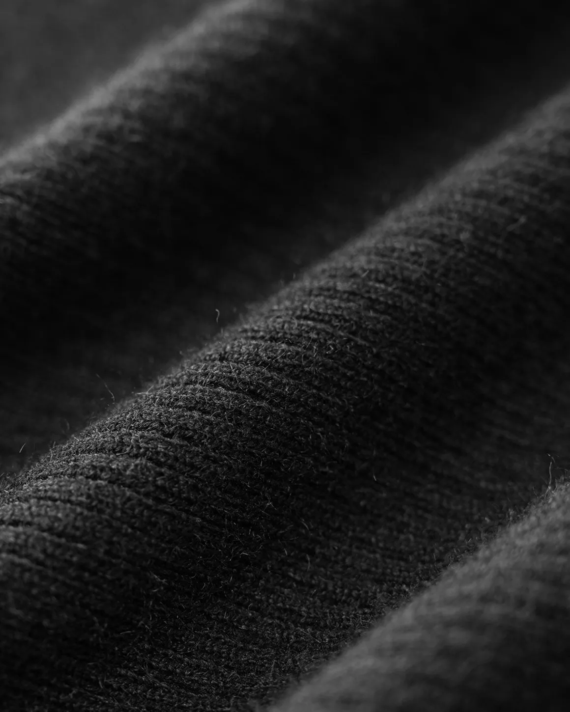 Black Contrast Knit Tank Top