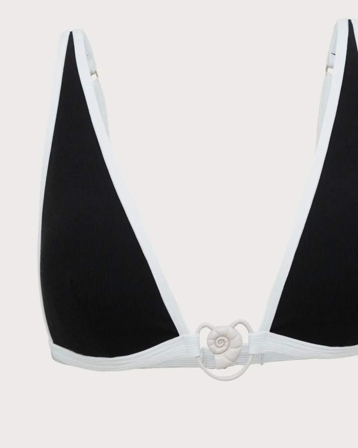 Black Contrast Thread Bikini Set