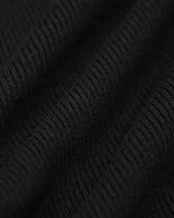 Black Contrasting Bell Sleeve Sweater Dress