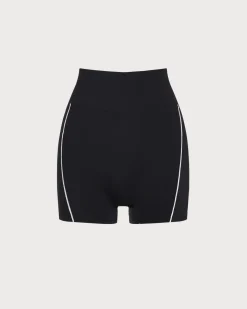 Black High Waisted Yoga Shorts