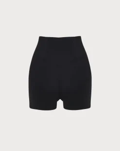Black High Waisted Yoga Shorts