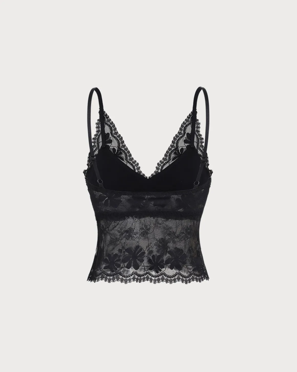 Black Lace V Neck Bustier