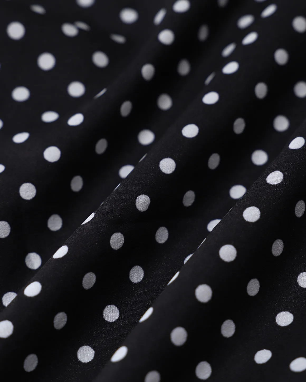 Black Polka Dot Cap Sleeve Shirt