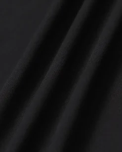 Black V Neck Chiffon Mini Dress