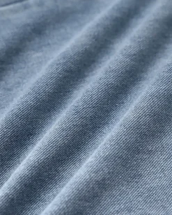 Blue Button Flared Jeans