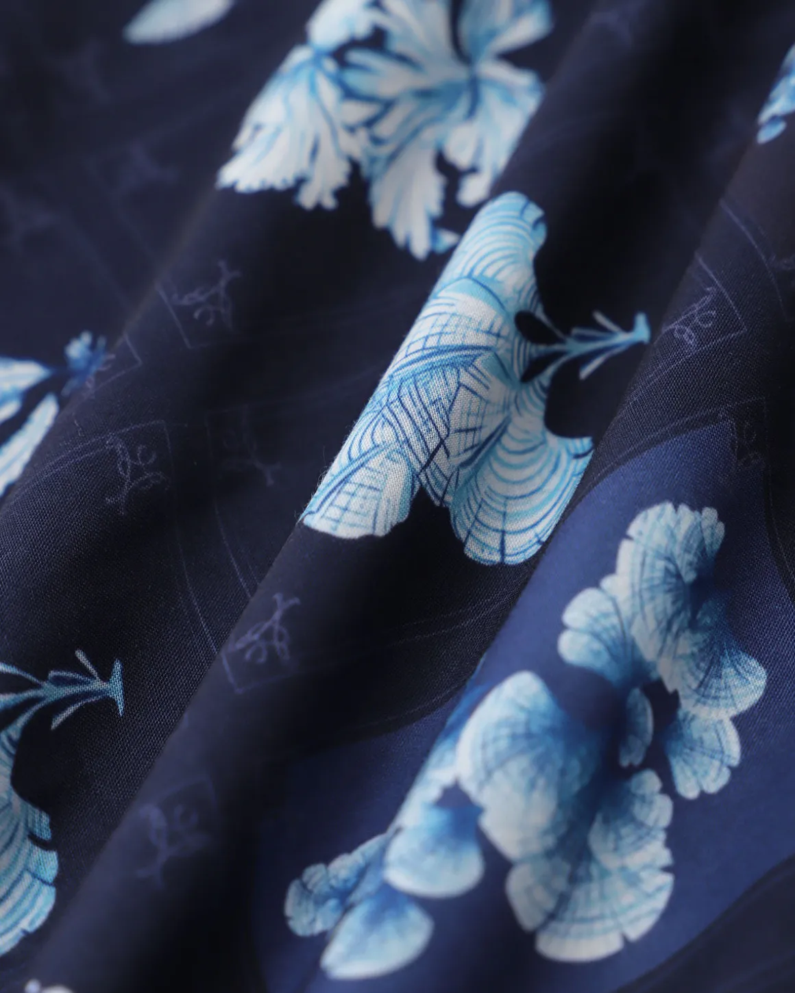 Blue Floral Ruched Bohemian Slip Maxi Dress