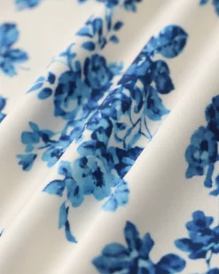 Blue Floral Short Sleeve T-Shirt