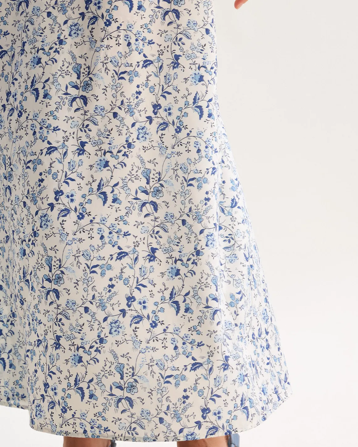 Blue Floral Slip Maxi Dress