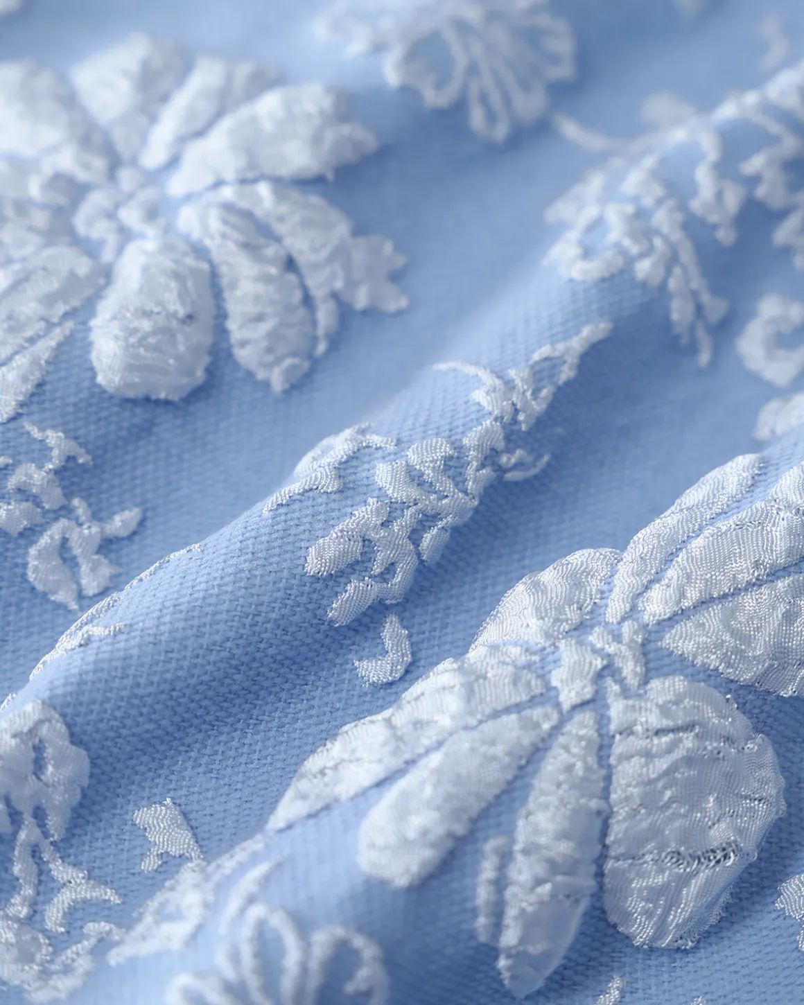 Blue Jacquard Shorts