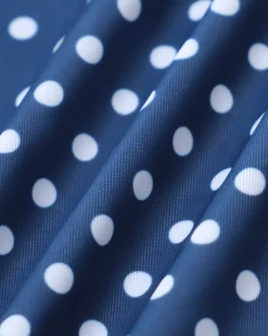 Blue Polka Dot One-Piece Swimsuit