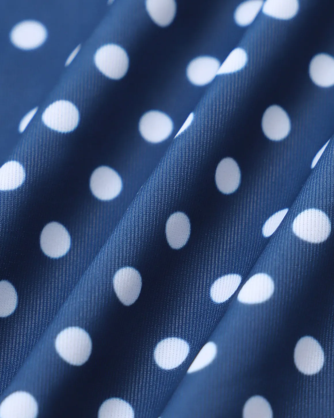 Blue Polka Dot One-Piece Swimsuit