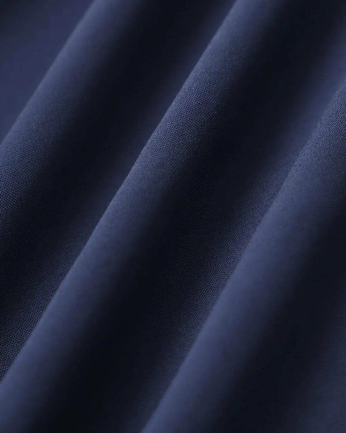 Blue Ruched Straight Pants