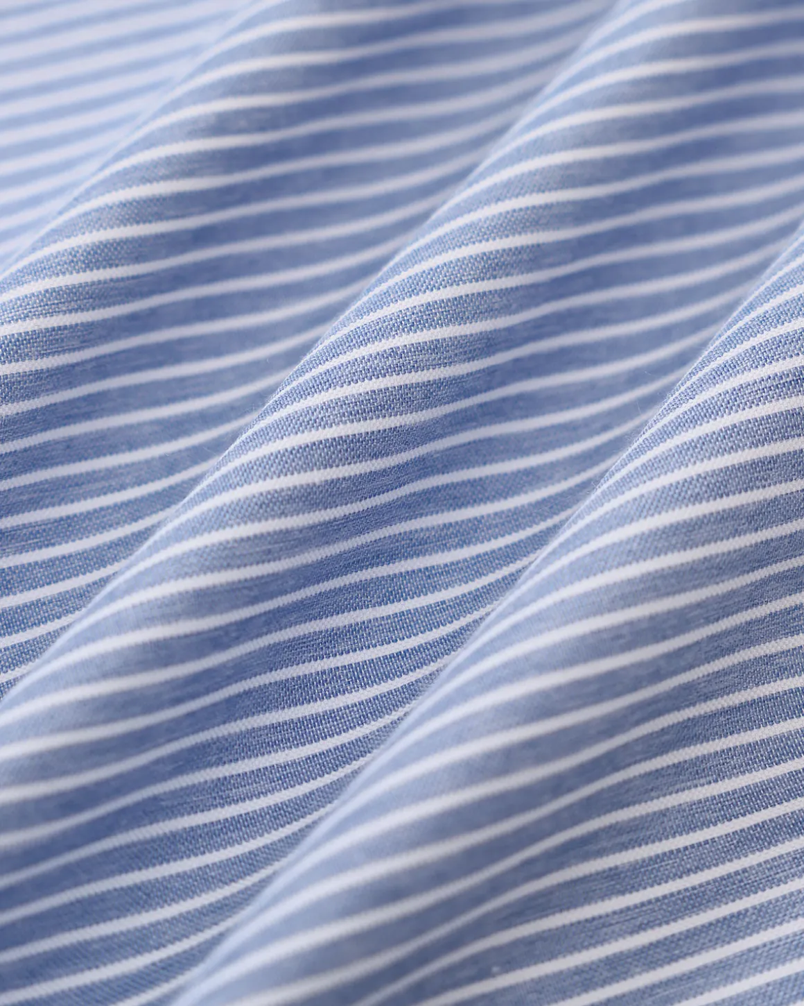 Blue Striped Button Mini Dress