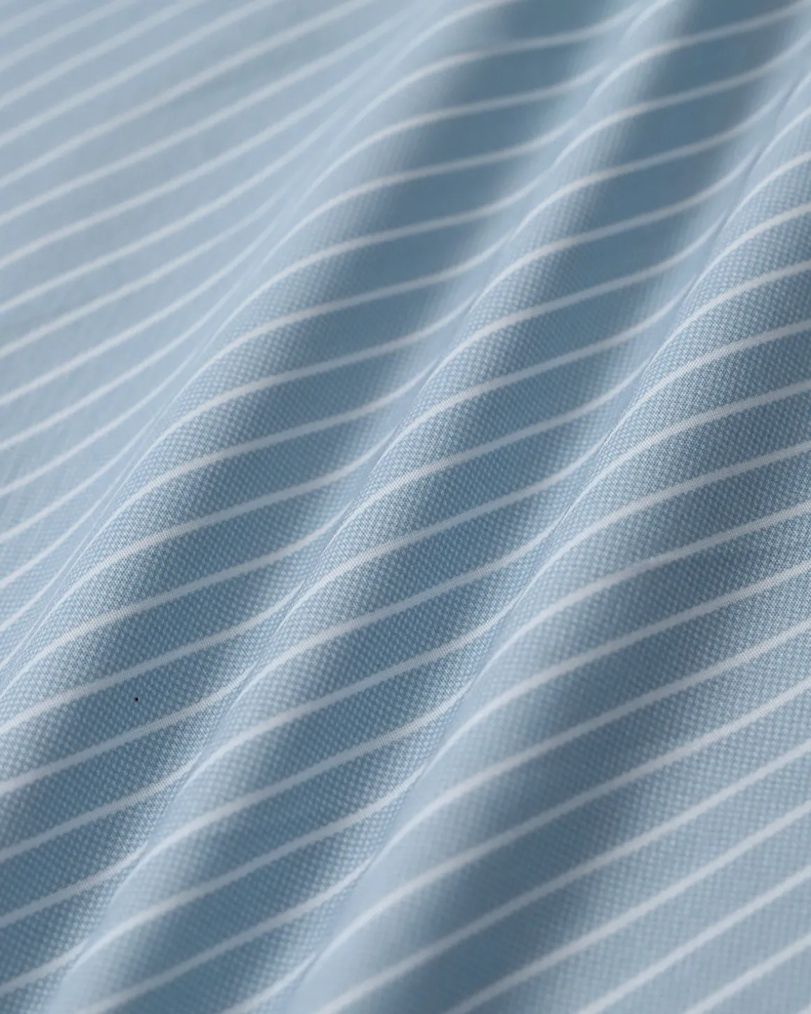 Blue Striped Cap Sleeve Midi Dress