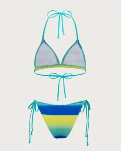 Blue Tie Dye Bikini Set