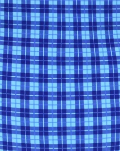 Blue Vintage Plaid One-Piece Swimsuit