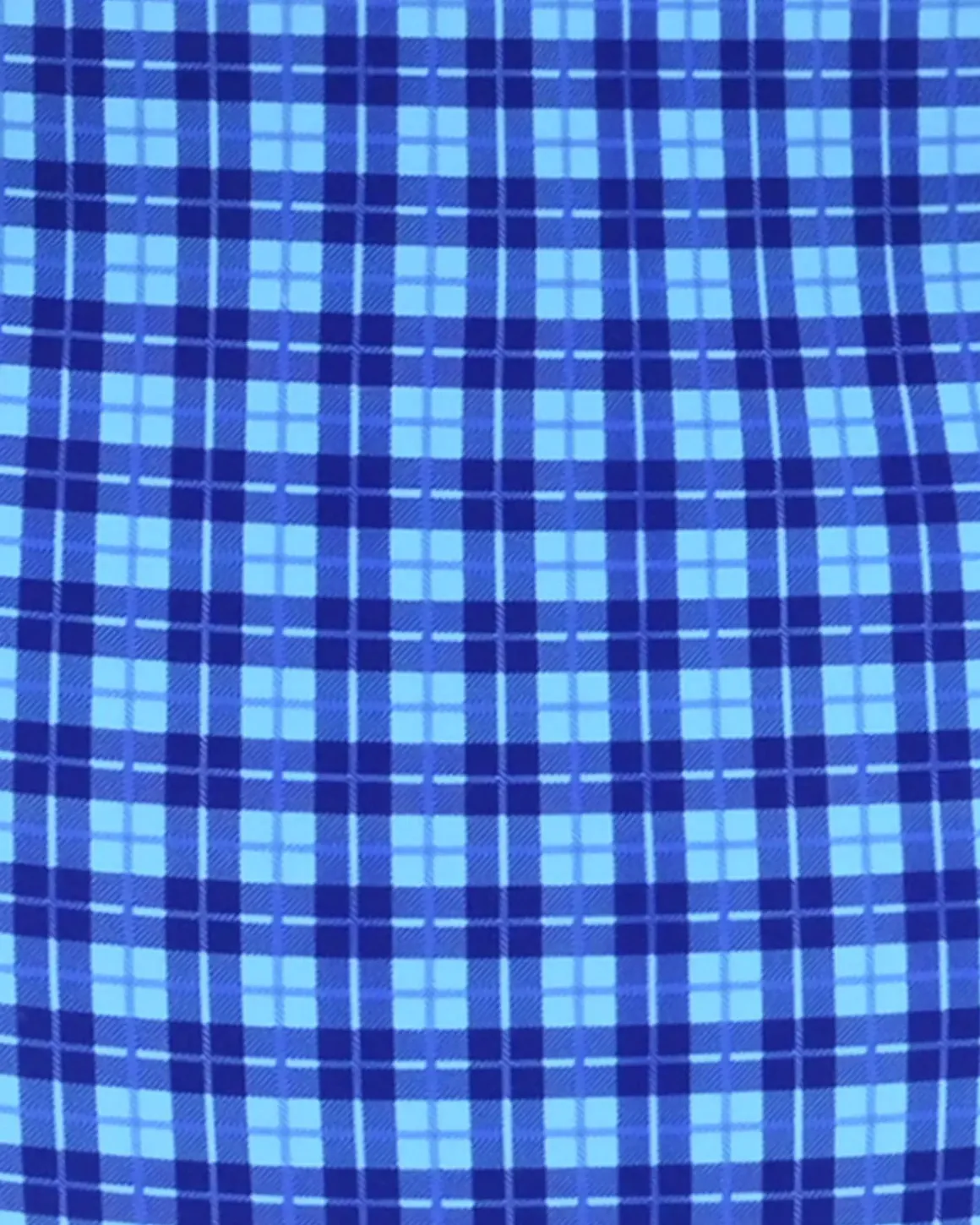 Blue Vintage Plaid One-Piece Swimsuit