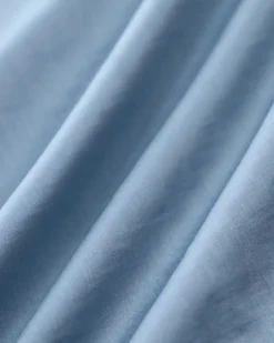 Blue Zipper A-Line Skirt