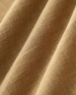 Brown Boat Neck Single Breasted Vest