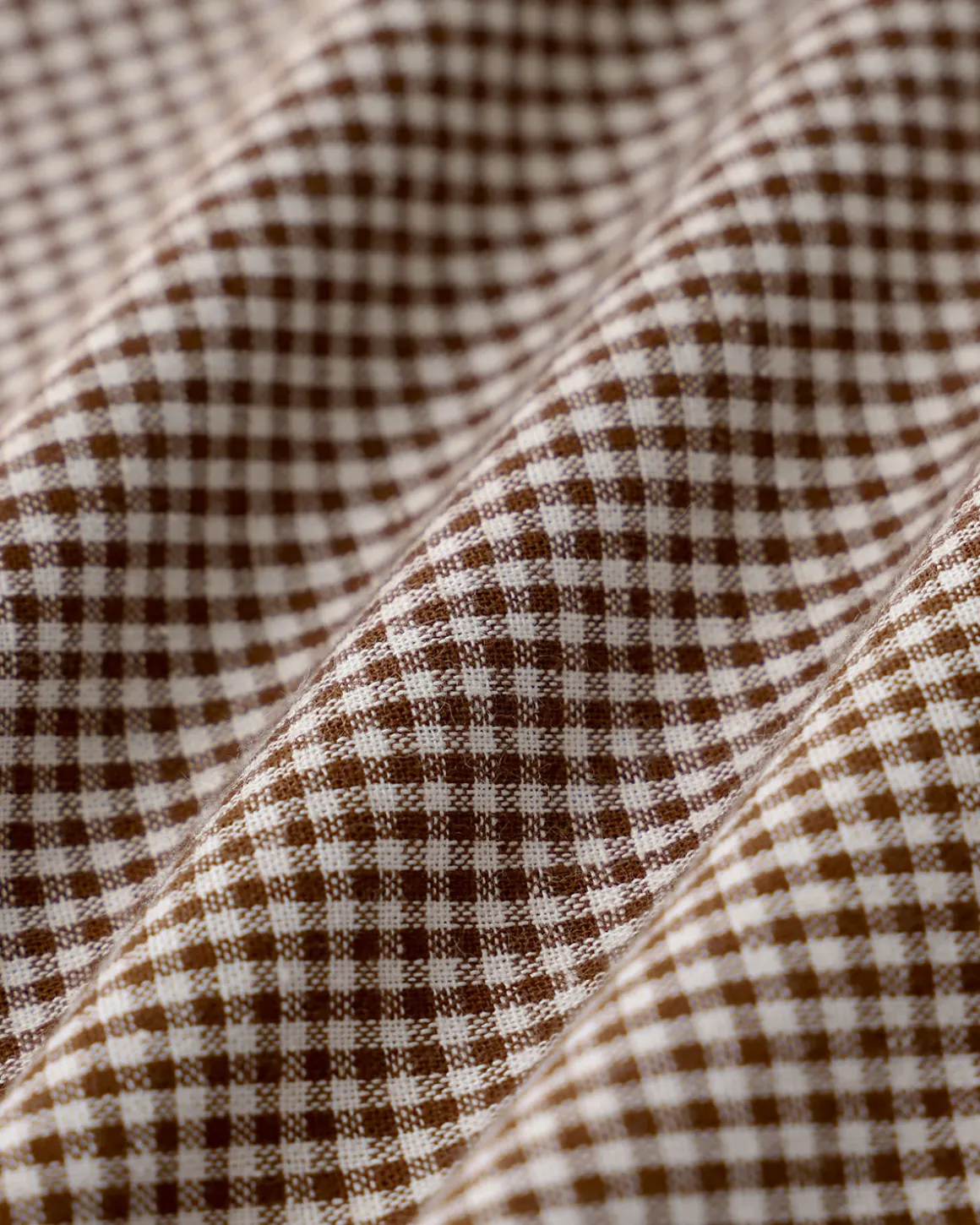 Brown Plaid Straight Mini Skirt