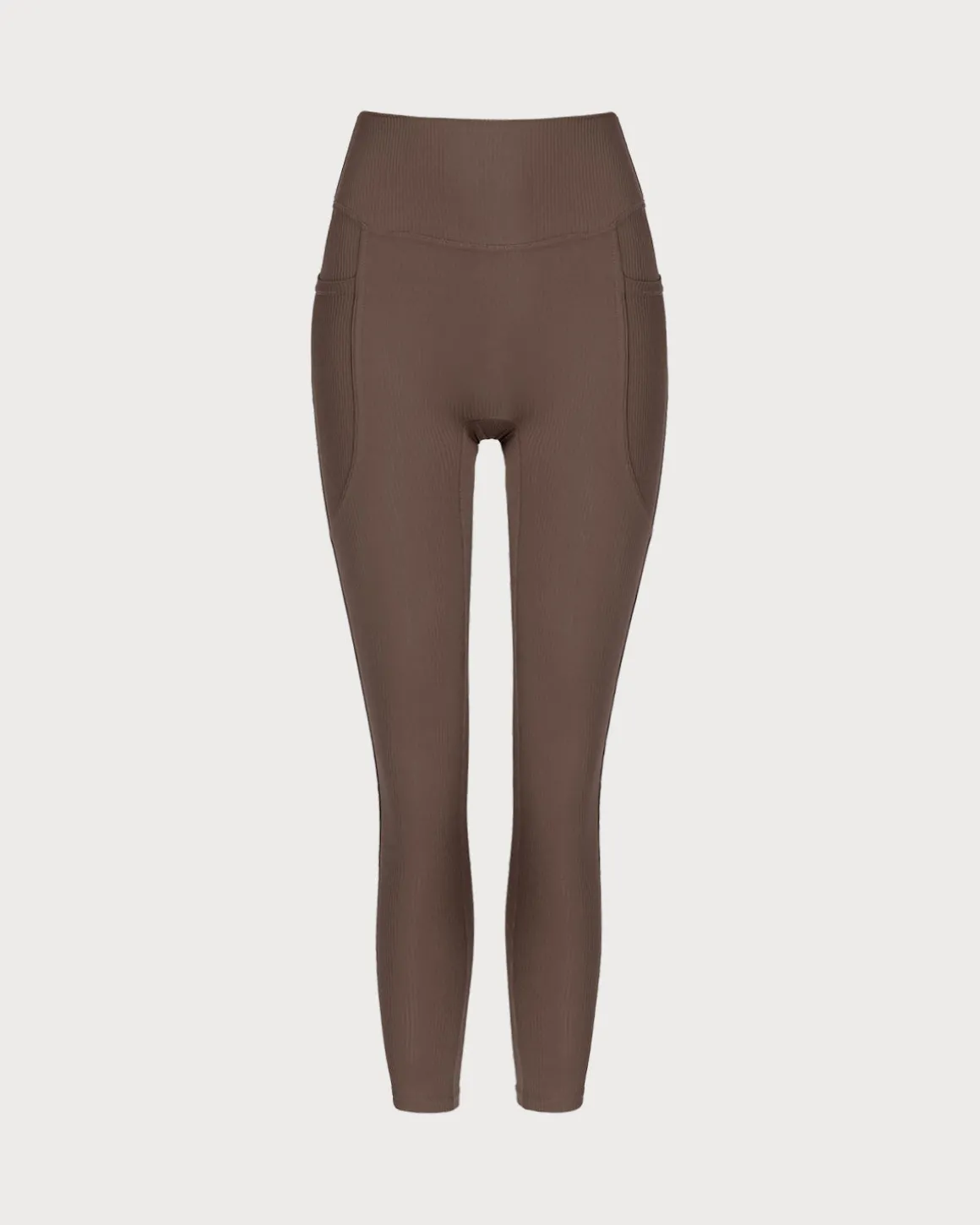 Brown Quick-drying High Waisted Yoga Leggings