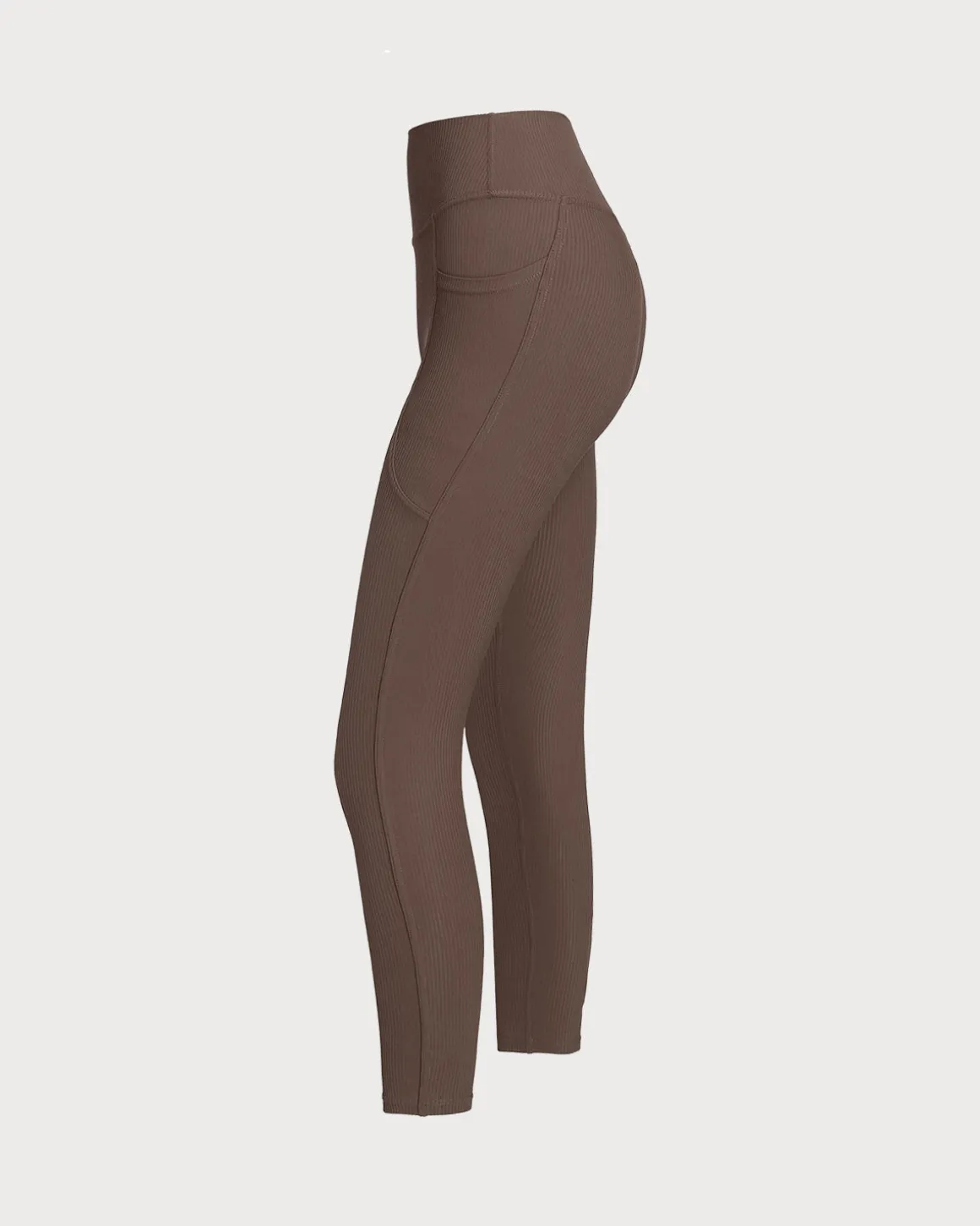 Brown Quick-drying High Waisted Yoga Leggings