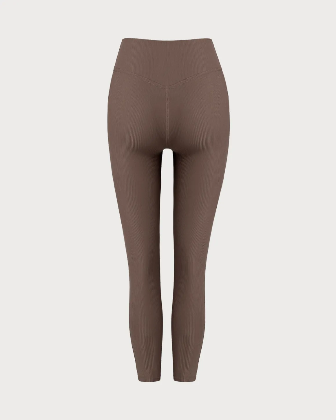 Brown Quick-drying High Waisted Yoga Leggings