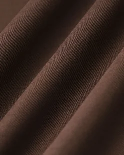 Coffee Ruched Straight Pants