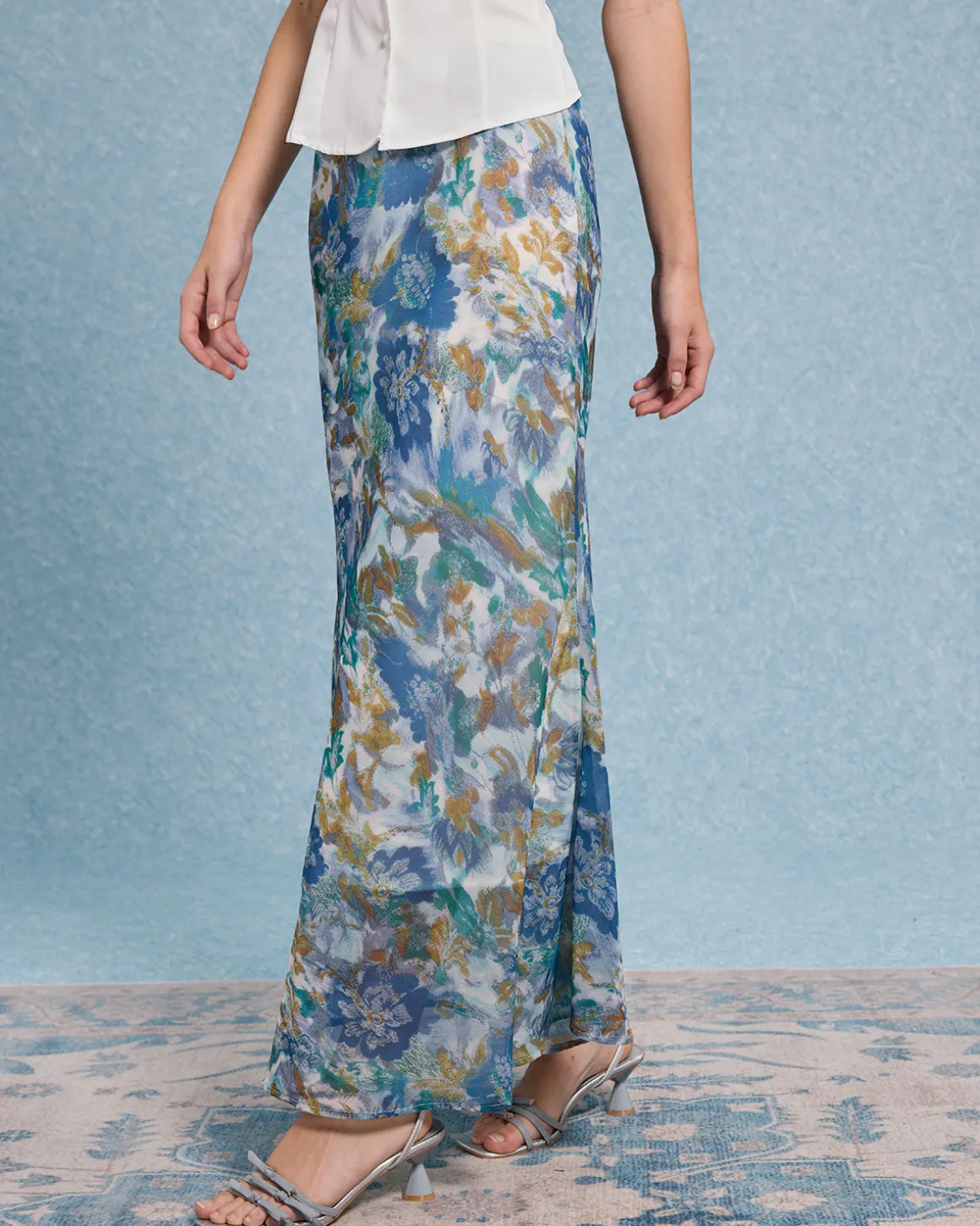 Floral Mermaid Skirt