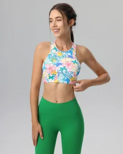 Floral X-Cross Tank Top