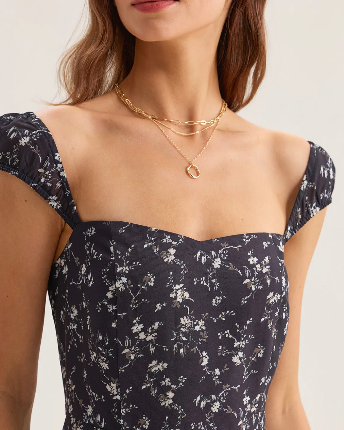 Gold Three-Layer Necklace