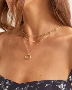 Gold Three-Layer Necklace