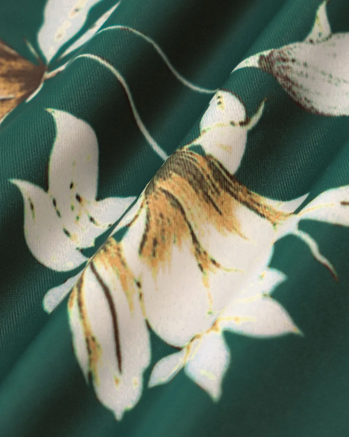 Green Floral Backless One-Piece Swimsuit
