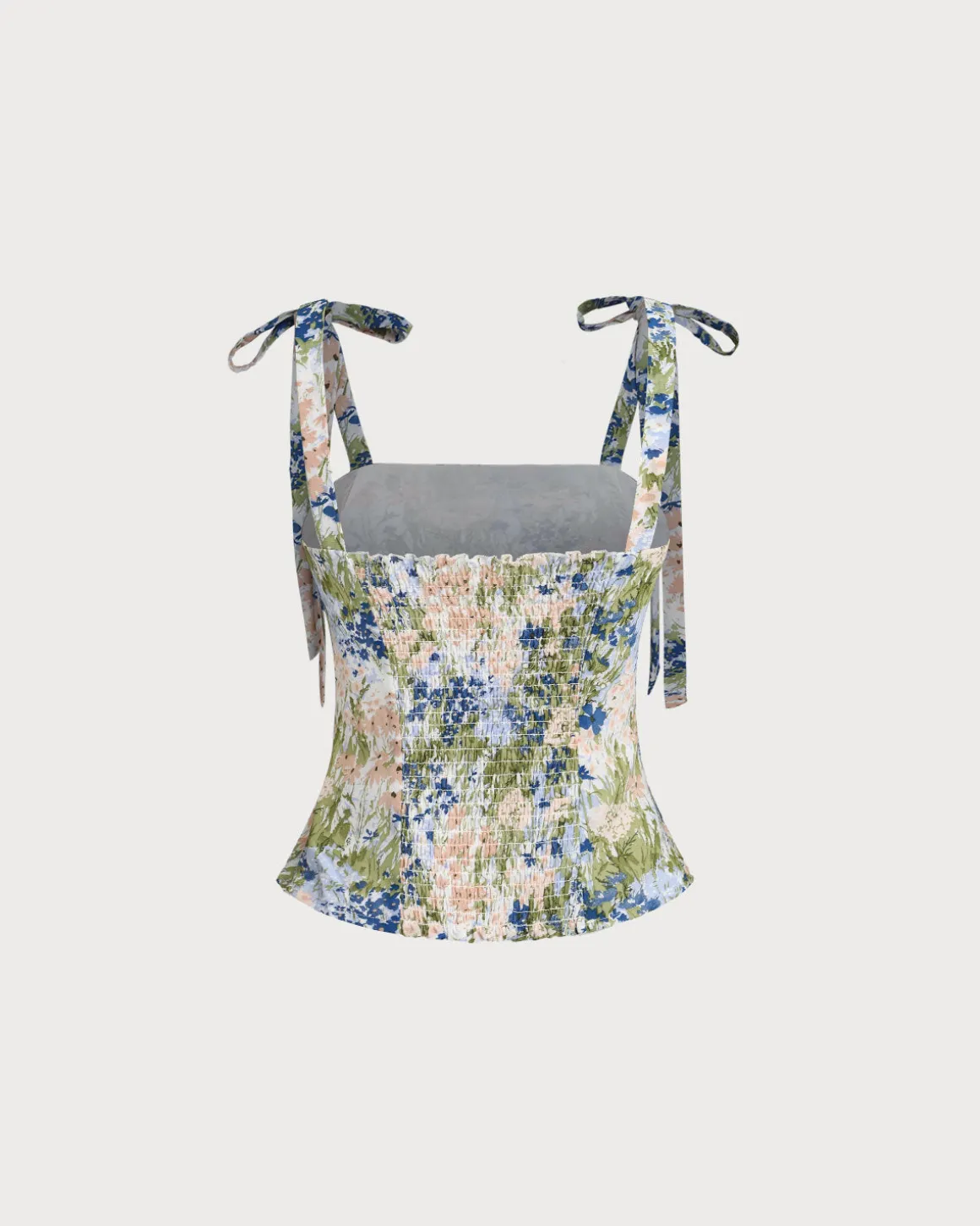 Green Floral Bohemian Camis