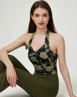Green Floral Camis - Medium Support