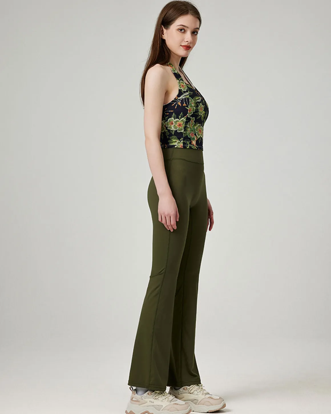 Green Floral Camis - Medium Support