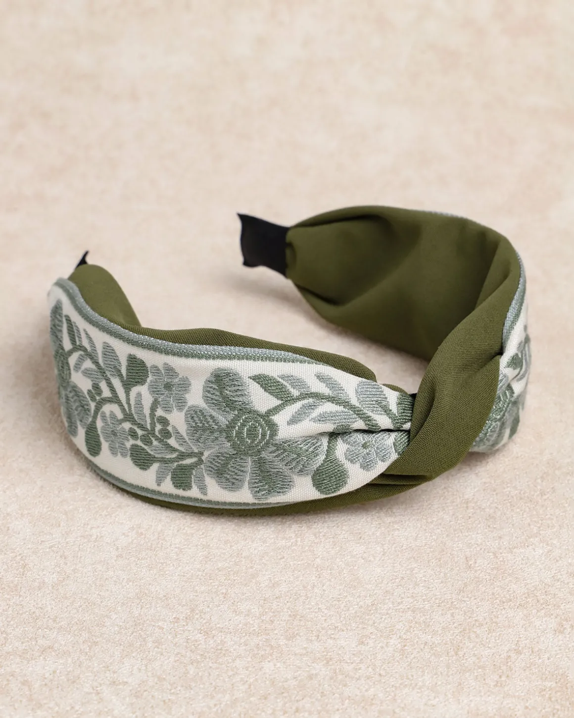 Green Floral Headband
