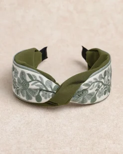 Green Floral Headband
