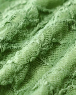 Green Lace Ruched Tankini Swimsuit